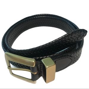WCM New York Braided Leather Belt